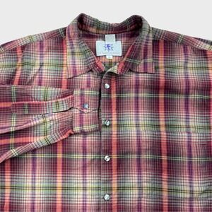 The Territory Ahead Men's XL Classic Plaid Button Up Long Sleeve Multi Color